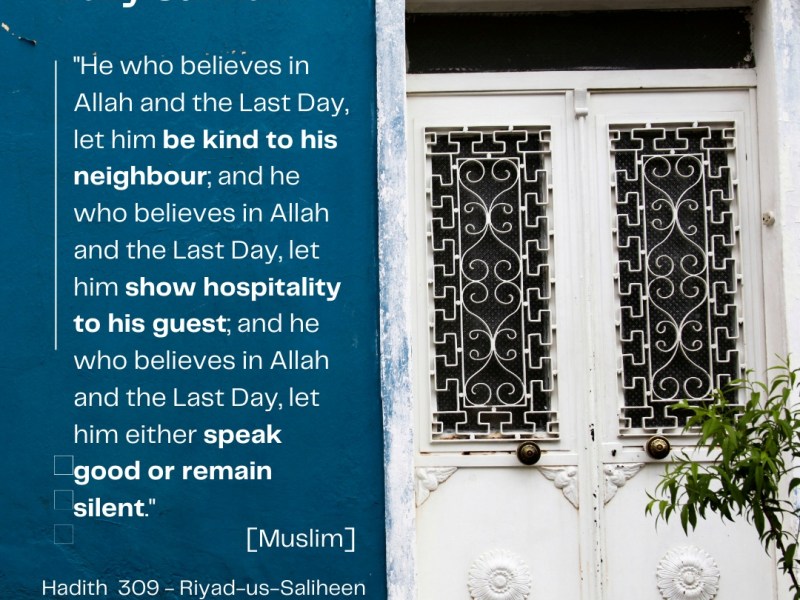 Daily Sunnah – Be Good to Your&nbsp;Neighbour