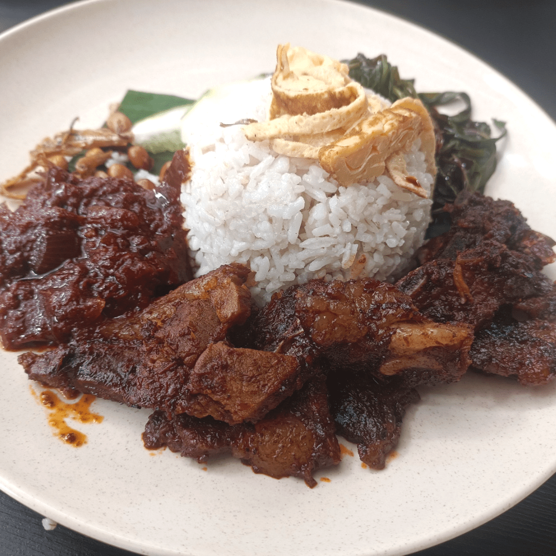 Nasi Lemak Kambing Bakar di Kafe Kampung Kaw, Port Dickson, Memang&nbsp;Kaw!