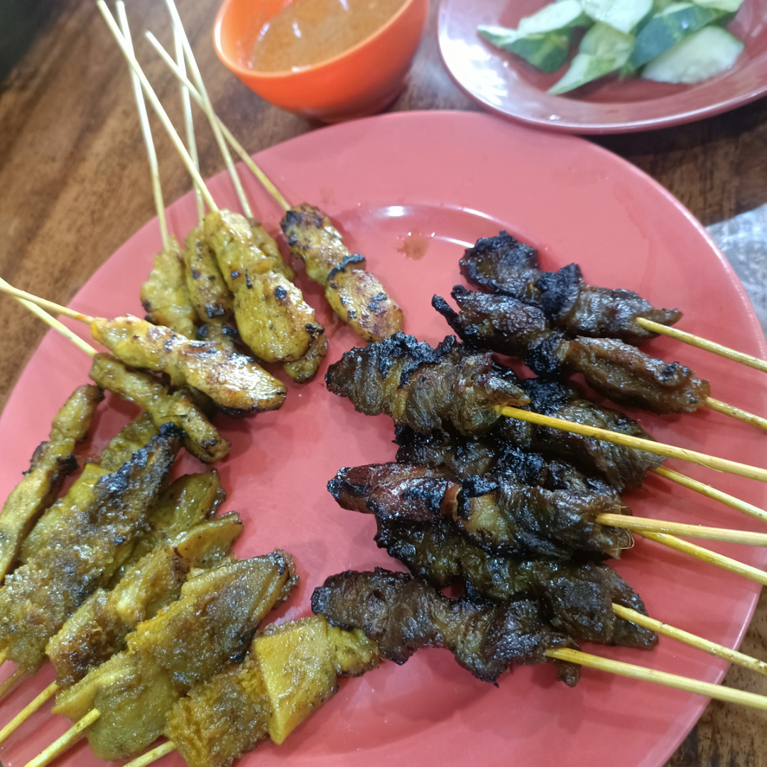 Sarapan Sate Sedap di ZZ Satay Warisan di Muar,&nbsp;Johor